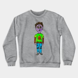 Halloween Zombie Dude Crewneck Sweatshirt